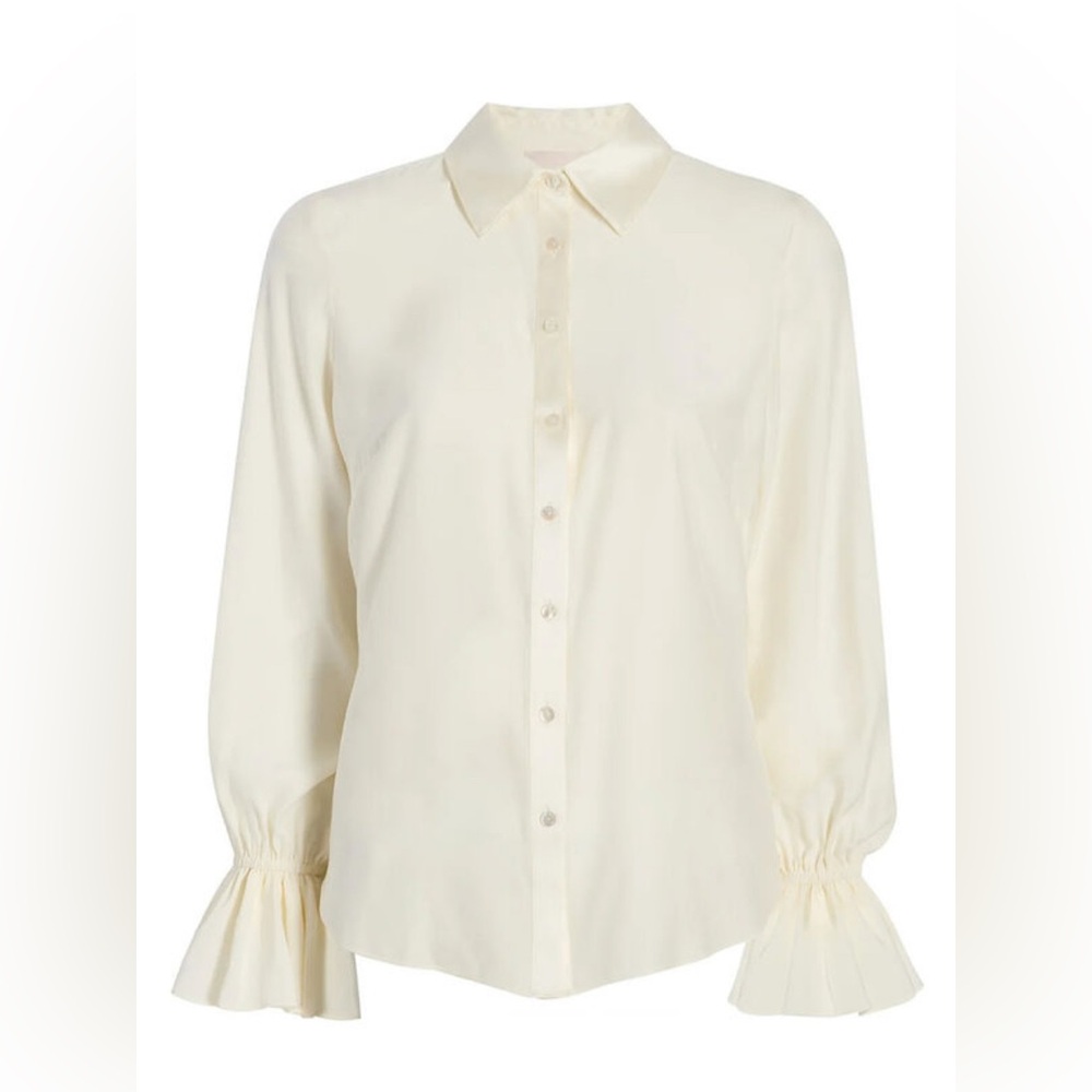 CINQ À SEPT Roxie Top Ivory Small NWT